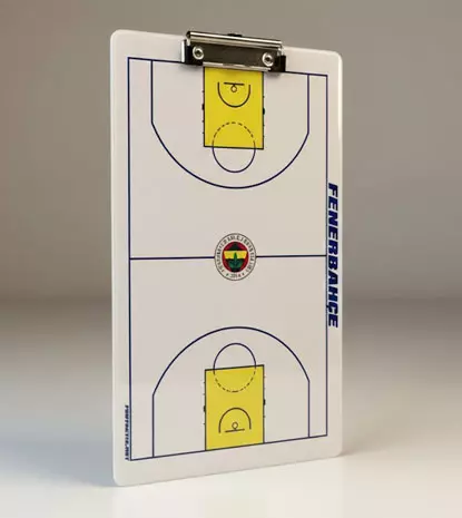 Professional double-sided dry erase basketball tactical board BC Fenerbahce