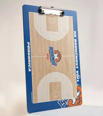 Professional double-sided dry erase basketball tactical board BC Buducnost