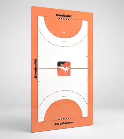 Custom handball coach clipboard with personalized coach name Per Johanson