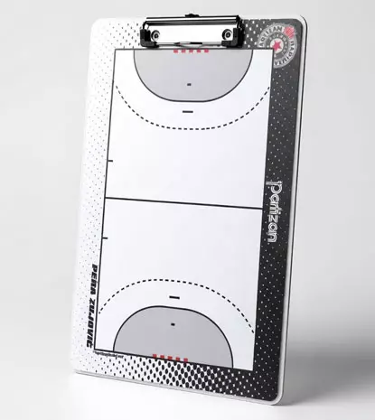 Professional coaching equipment: custom-designed tactical board for handball teams